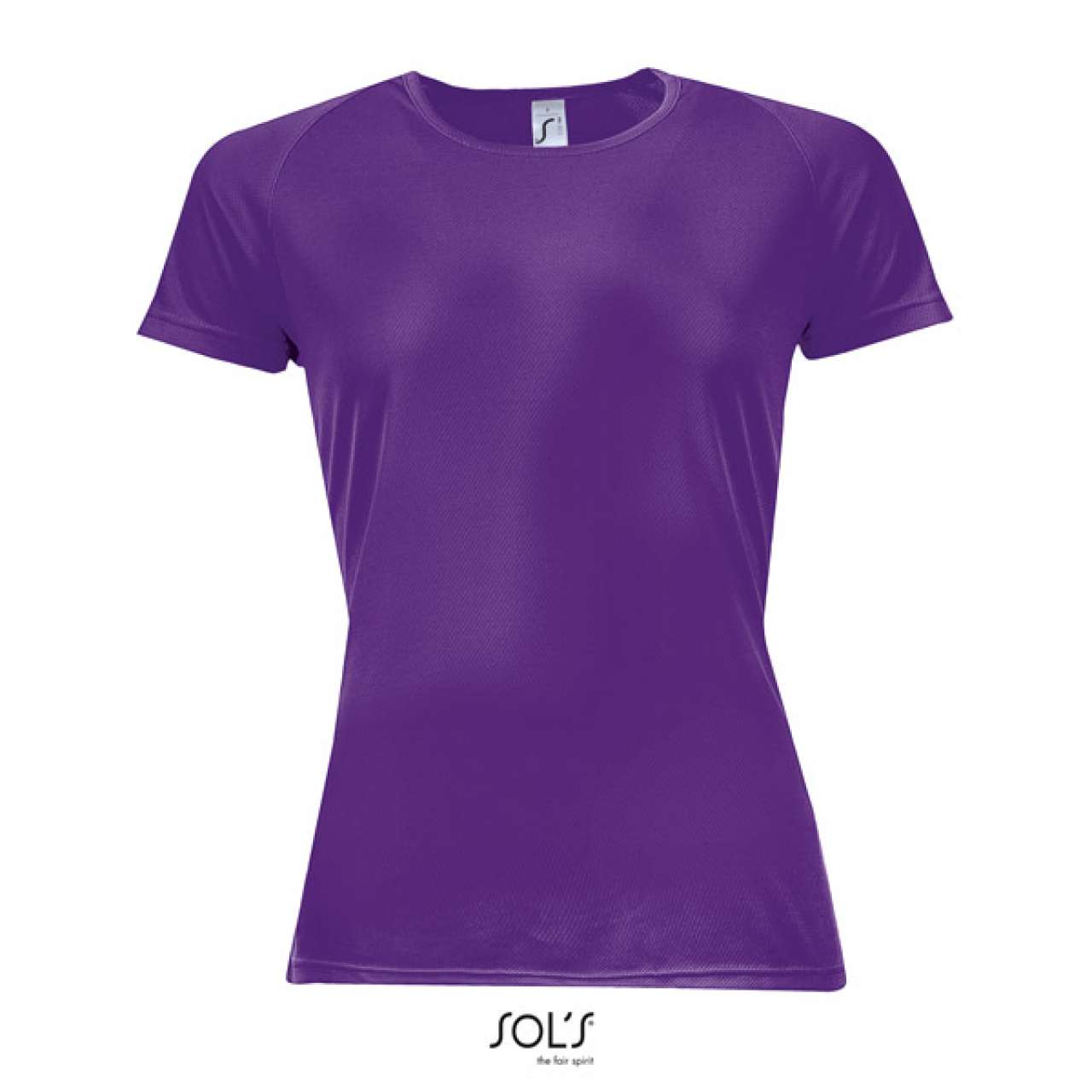 SOL'S SPORTY WOMEN - RAGLAN SLEEVED T-SHIRT - Dark Purple - Additional