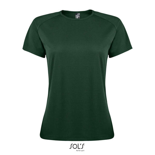 SOL'S SPORTY WOMEN - RAGLAN SLEEVED T-SHIRT - Forest Green - Main