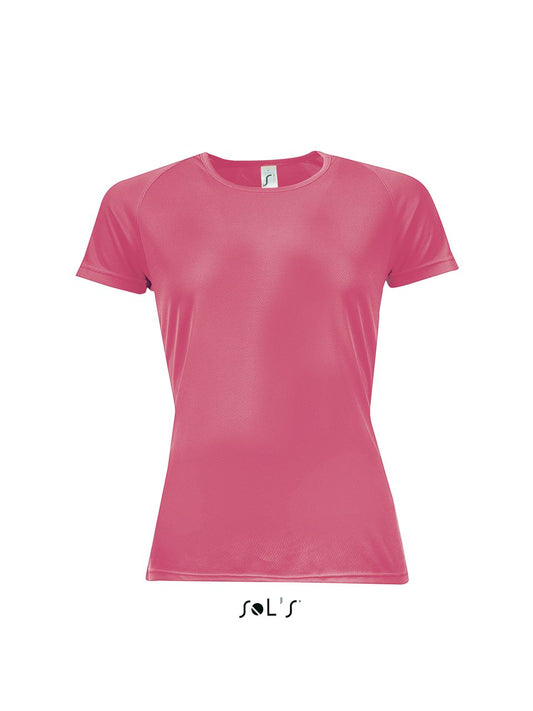 SOL'S SPORTY WOMEN - RAGLAN SLEEVED T-SHIRT - Neon Coral - Main