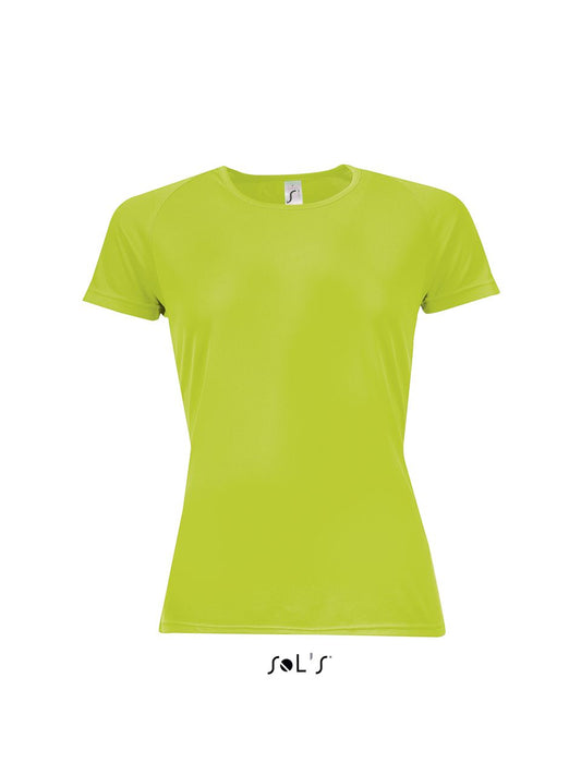 SOL'S SPORTY WOMEN - RAGLAN SLEEVED T-SHIRT - Neon Green - Main
