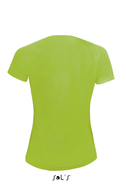 SOL'S SPORTY WOMEN - RAGLAN SLEEVED T-SHIRT - Neon Green - Additional