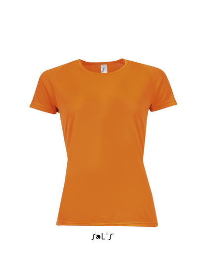 SOL'S SPORTY WOMEN - RAGLAN SLEEVED T-SHIRT - Neon Orange - Main