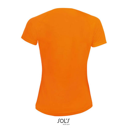 SOL'S SPORTY WOMEN - RAGLAN SLEEVED T-SHIRT - Neon Orange - Additional
