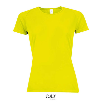 SOL'S SPORTY WOMEN - RAGLAN SLEEVED T-SHIRT - Neon Yellow - Additional