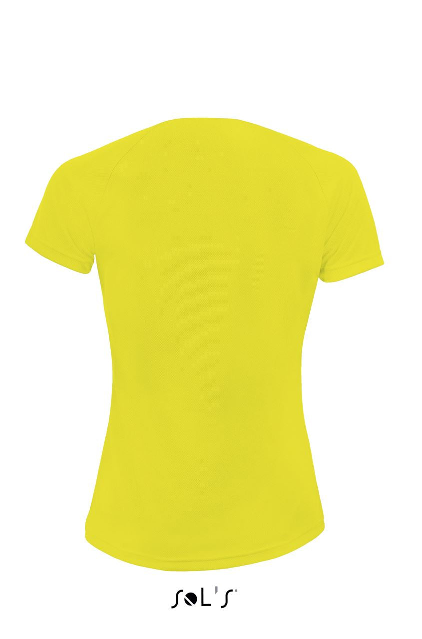 SOL'S SPORTY WOMEN - RAGLAN SLEEVED T-SHIRT - Neon Yellow - Additional