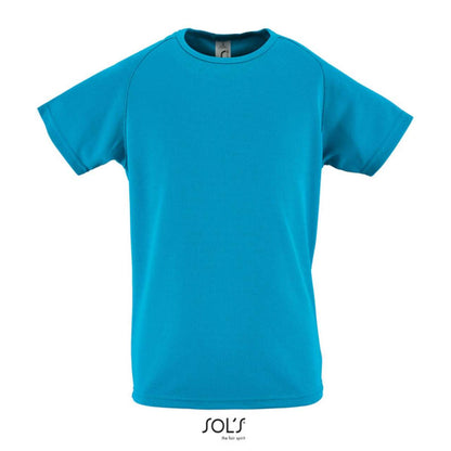 SOL'S SPORTY KIDS' - RAGLAN-SLEEVED T-SHIRT - Aqua - colorimageurl