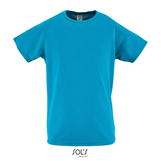 SOL'S SPORTY KIDS' - RAGLAN-SLEEVED T-SHIRT - Aqua - colorimageurl