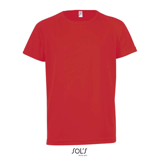 SOL'S SPORTY KIDS' - RAGLAN-SLEEVED T-SHIRT - Red - colorimageurl