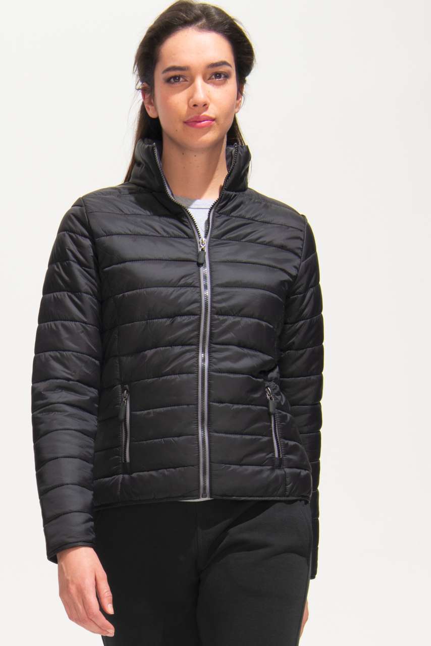 SOL'S RIDE WOMEN - LIGHT PADDED JACKET - Black - Model