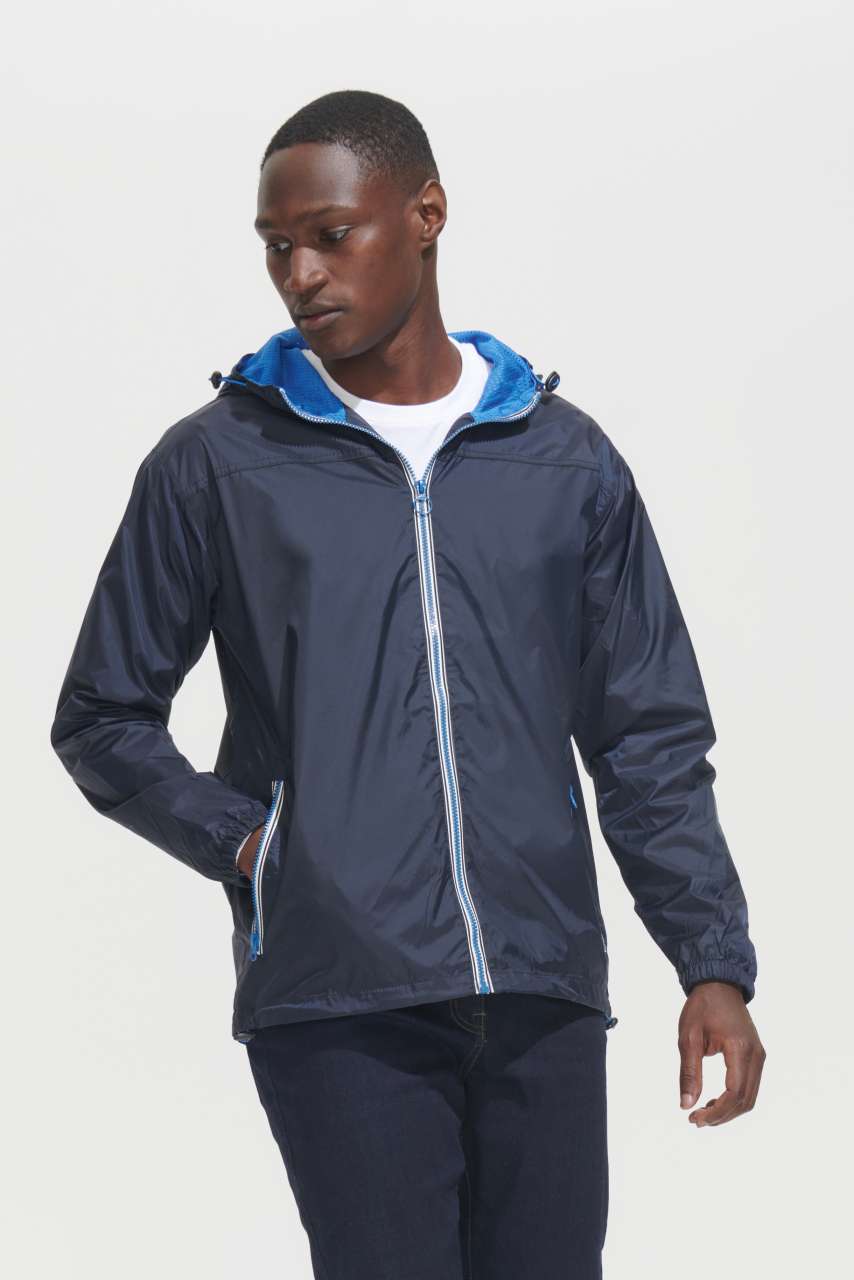 SOL'S SKATE - UNISEX LINED WINDBREAKER - Royal Blue/Neon Gold - Additional