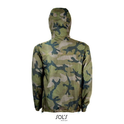 SOL'S SKATE - UNISEX LINED WINDBREAKER - Camo/Royal blue - Additional