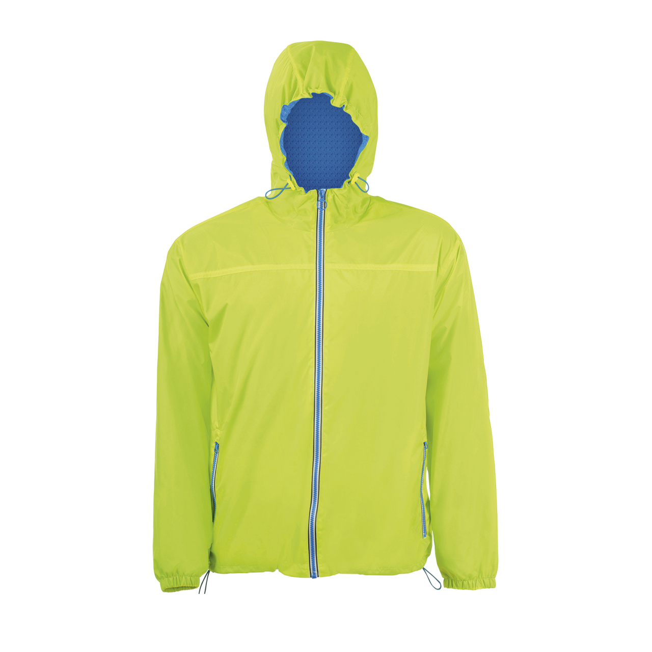 SOL'S SKATE - UNISEX LINED WINDBREAKER - Neon Lime/Royal Blue - Additional