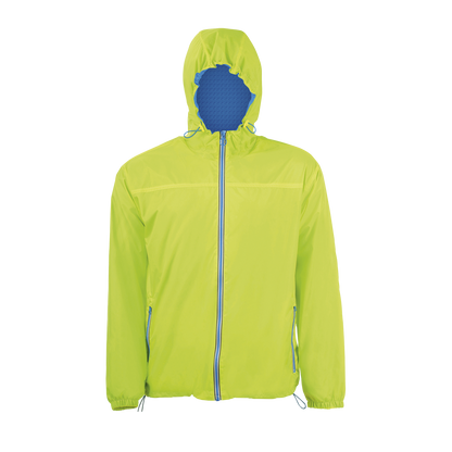 SOL'S SKATE - UNISEX LINED WINDBREAKER - Neon Lime/Royal Blue - Additional