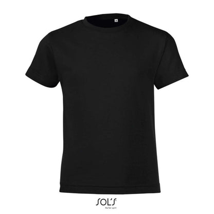 SOL'S REGENT FIT KIDS' - ROUND NECK T-SHIRT - Deep Black - Main