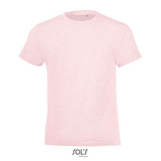 SOL'S REGENT FIT KIDS' - ROUND NECK T-SHIRT - Heather Pink - Main