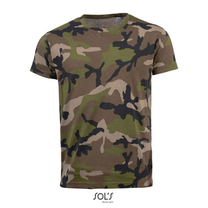 SOL'S CAMO MEN - ROUND COLLAR T-SHIRT - Camo - Main