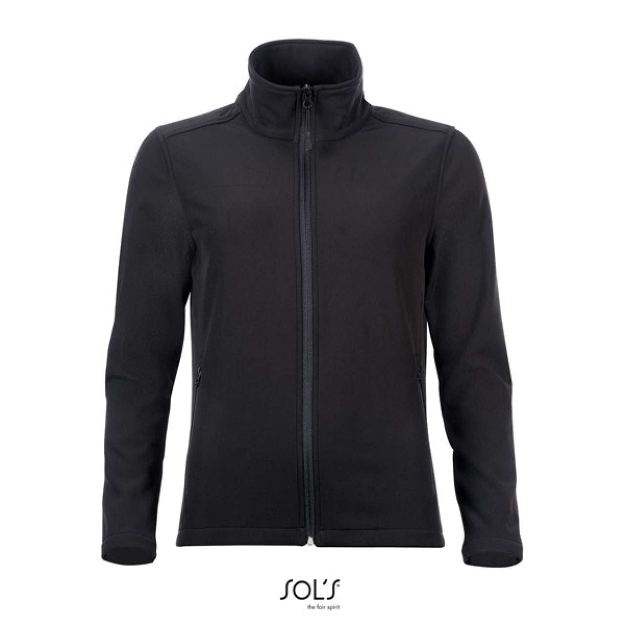 SOL'S RACE WOMEN - SOFTSHELL ZIP JACKET - Black - Main