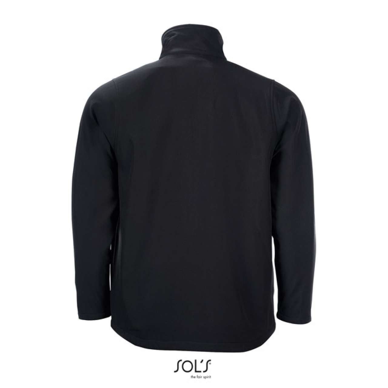 SOL'S RACE MEN - SOFTSHELL ZIP JACKET - Black - Main