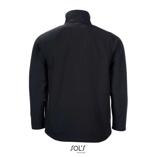 SOL'S RACE MEN - SOFTSHELL ZIP JACKET - Black - Main