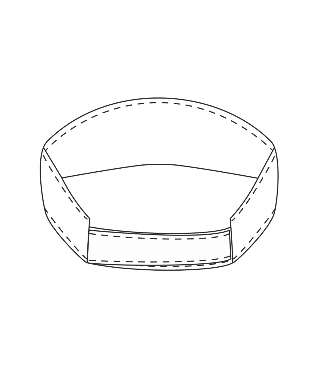 SOL'S ACE - UNISEX VISOR - Black/White - Additional