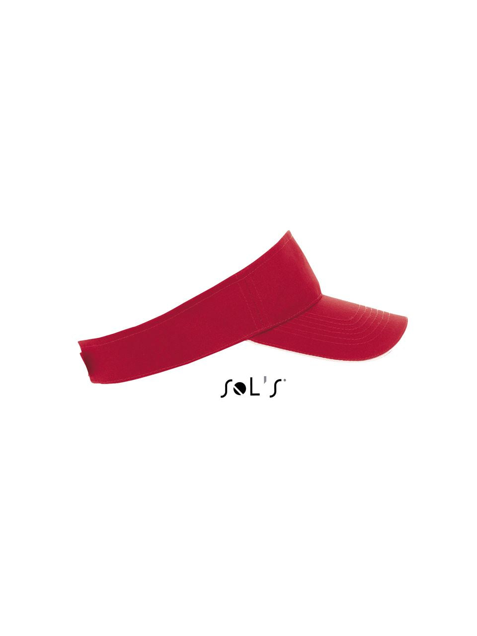 SOL'S ACE - UNISEX VISOR - Red/White - Additional