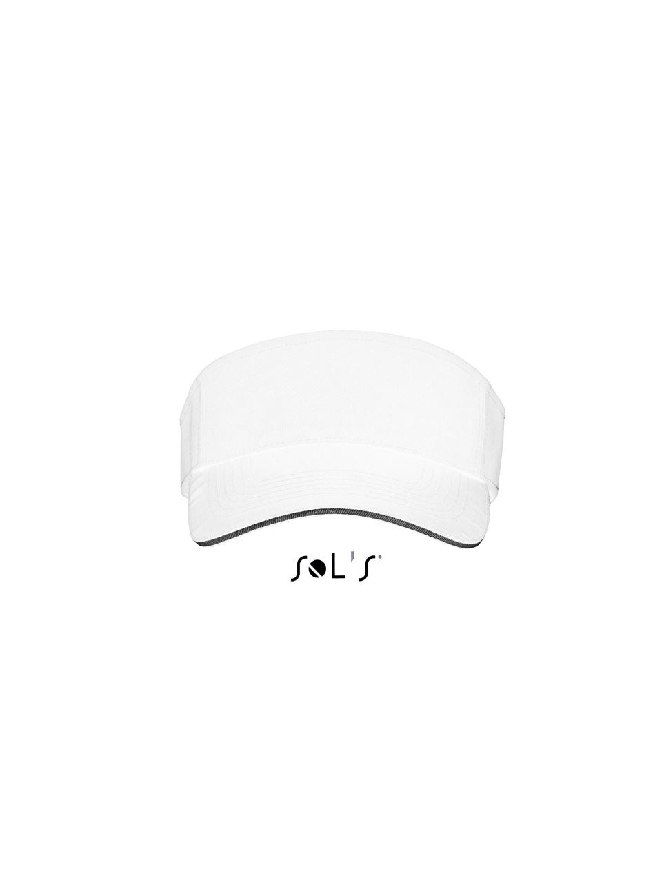 SOL'S ACE - UNISEX VISOR - White/Black - Main