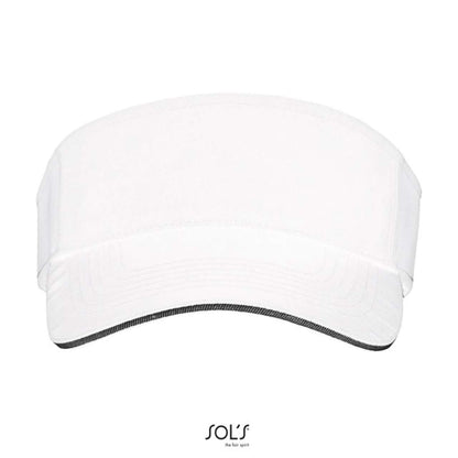 SOL'S ACE - UNISEX VISOR - White/Black - Additional