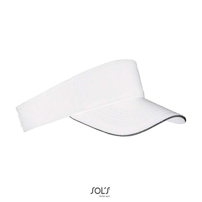 SOL'S ACE - UNISEX VISOR - White/Black - Additional
