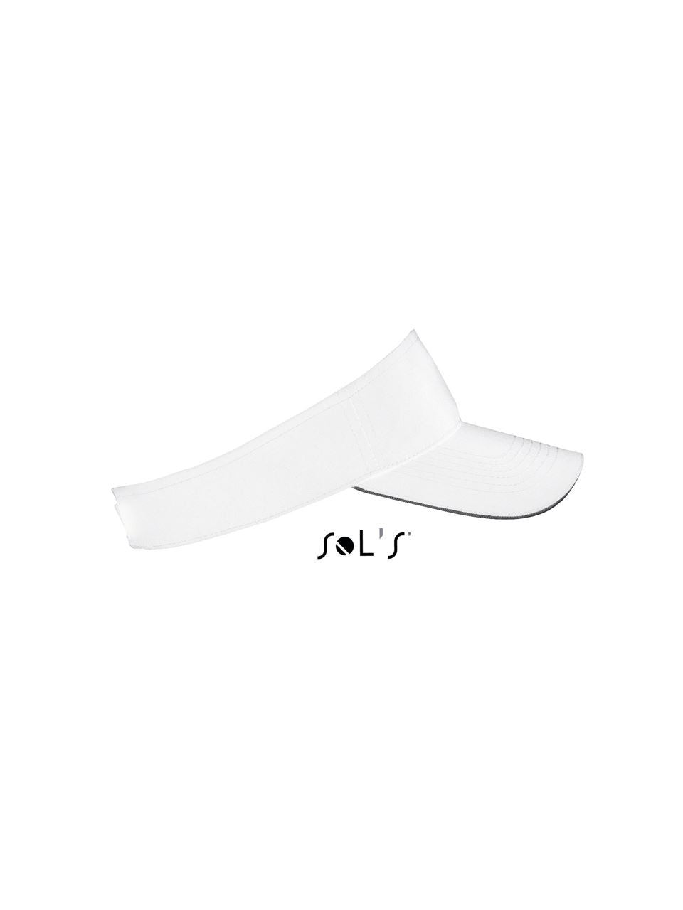 SOL'S ACE - UNISEX VISOR - White/Black - Additional