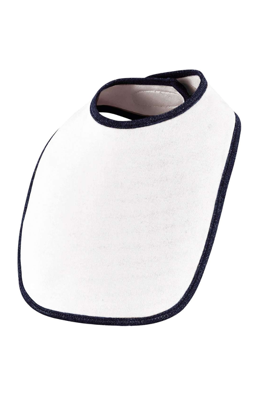 SOL'S BABIB - BABY BIB - White/Melange Grey - Model