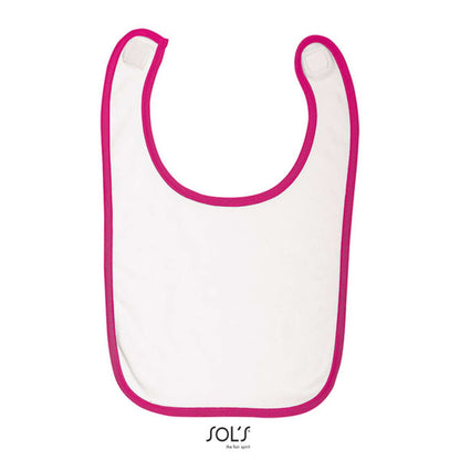 SOL'S BABIB - BABY BIB - White/Fuchsia - Main