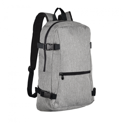 SOL'S WALL STREET - 600D POLYESTER BACKPACK - Grey Melange - Model