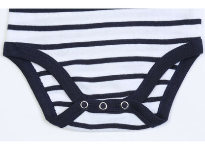 SOL'S MILES BABY - STRIPED BODYSUIT - White/Navy - Additional