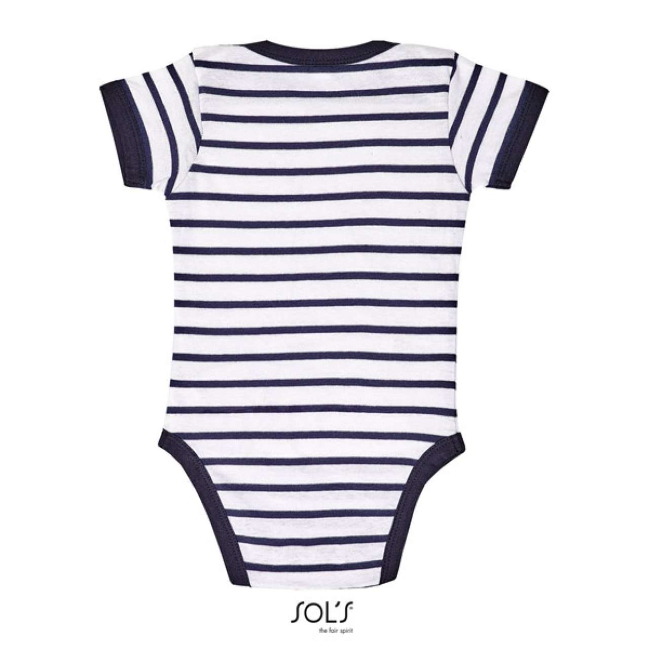 SOL'S MILES BABY - STRIPED BODYSUIT - White/Navy - Additional
