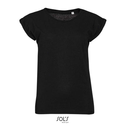 SOL'S MELBA - WOMEN’S ROUND NECK T-SHIRT - Deep Black - Additional