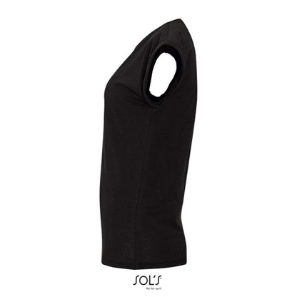 SOL'S MELBA - WOMEN’S ROUND NECK T-SHIRT - Deep Black - Additional