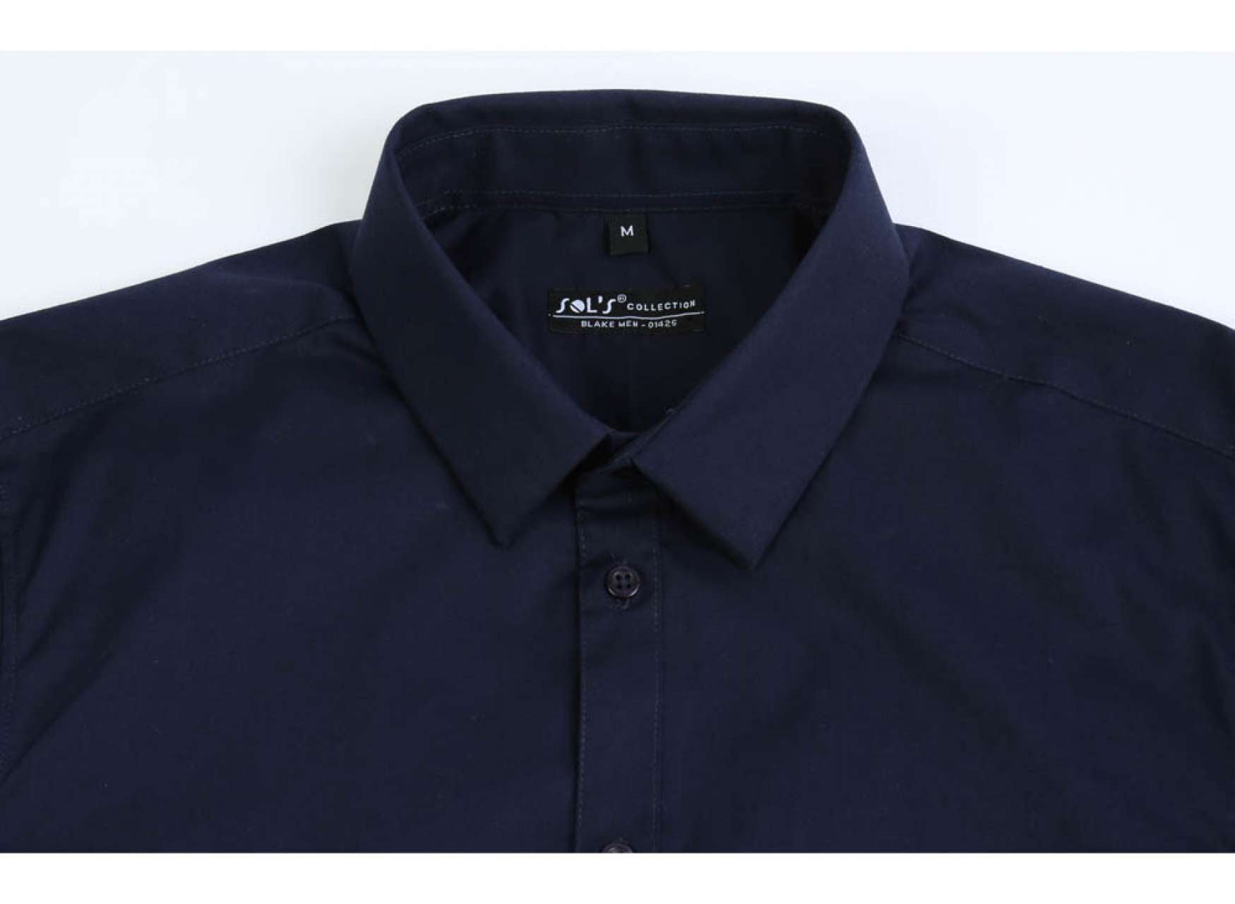 SOL'S BLAKE MEN - LONG SLEEVE STRETCH SHIRT - Black - Additional