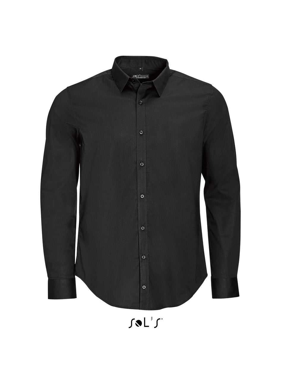 SOL'S BLAKE MEN - LONG SLEEVE STRETCH SHIRT - Black - Main