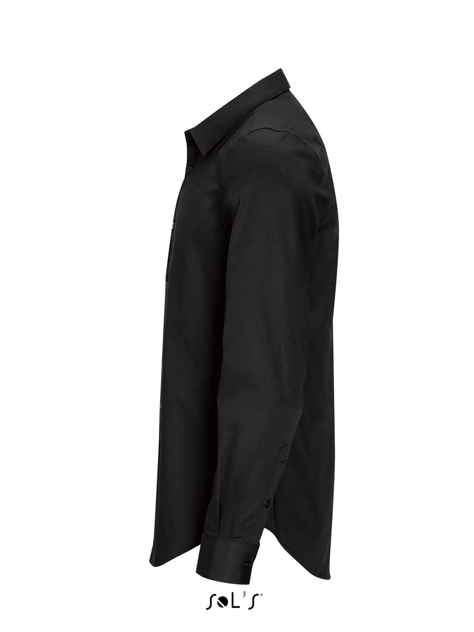 SOL'S BLAKE MEN - LONG SLEEVE STRETCH SHIRT - Black - Additional