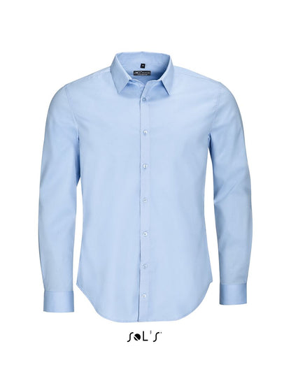 SOL'S BLAKE MEN - LONG SLEEVE STRETCH SHIRT - Light Blue - Main