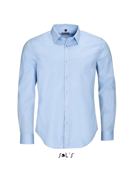 SOL'S BLAKE MEN - LONG SLEEVE STRETCH SHIRT - Light Blue - Main