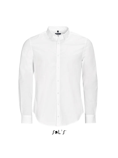 SOL'S BLAKE MEN - LONG SLEEVE STRETCH SHIRT - White - Main
