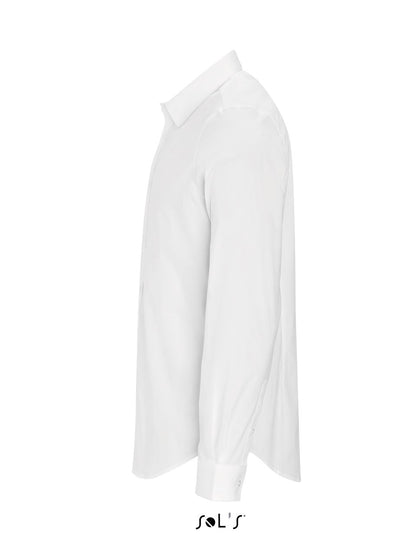 SOL'S BLAKE MEN - LONG SLEEVE STRETCH SHIRT - White - Additional