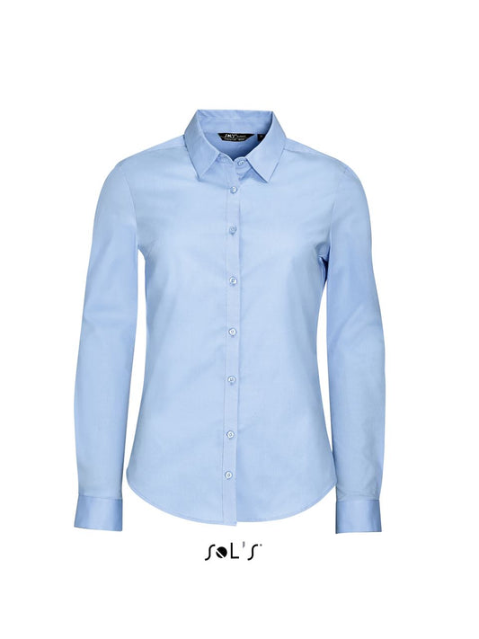 SOL'S BLAKE WOMEN - LONG SLEEVE STRETCH SHIRT - Light Blue - Main