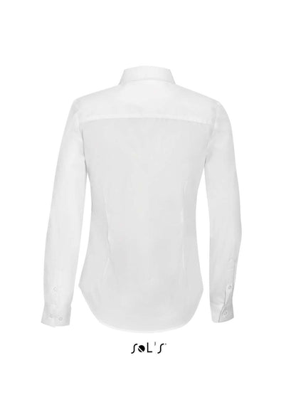 SOL'S BLAKE WOMEN - LONG SLEEVE STRETCH SHIRT - White - Additional