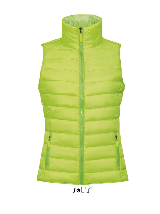 SOL'S WAVE WOMEN - LIGHTWEIGHT BODYWARMER - Neon Lime - Main