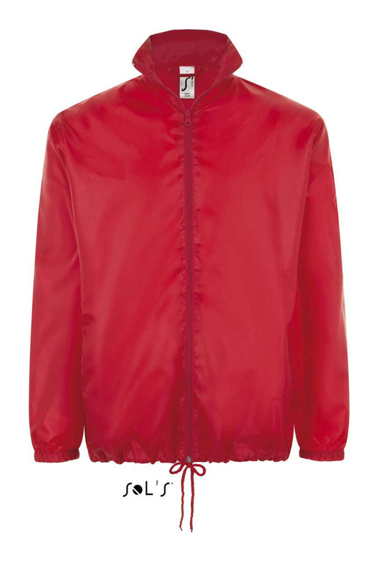 SOL'S SHIFT - UNISEX WATER REPELLENT WINDBREAKER - Red - Main