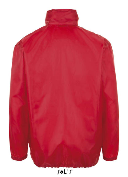 SOL'S SHIFT - UNISEX WATER REPELLENT WINDBREAKER - Red - Additional
