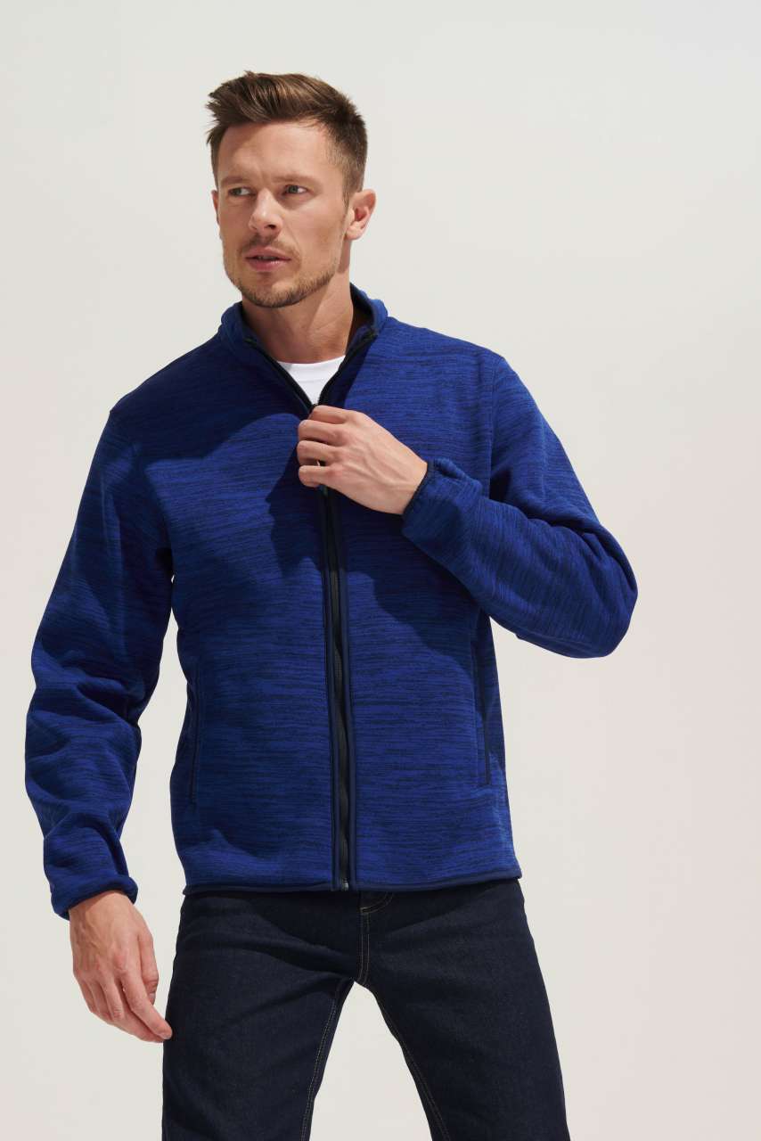 SOL'S TURBO - KNITTED FLEECE JACKET - Dark Grey/Black - Additional