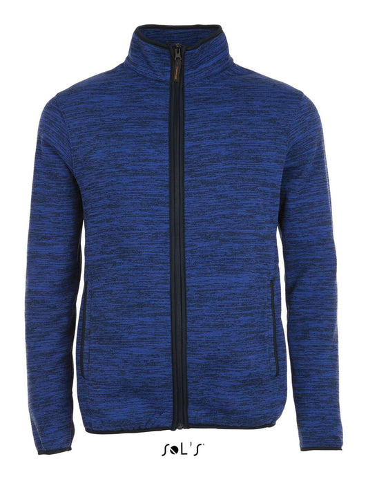 SOL'S TURBO - KNITTED FLEECE JACKET - Bugatti Blue/Navy Pro - Main